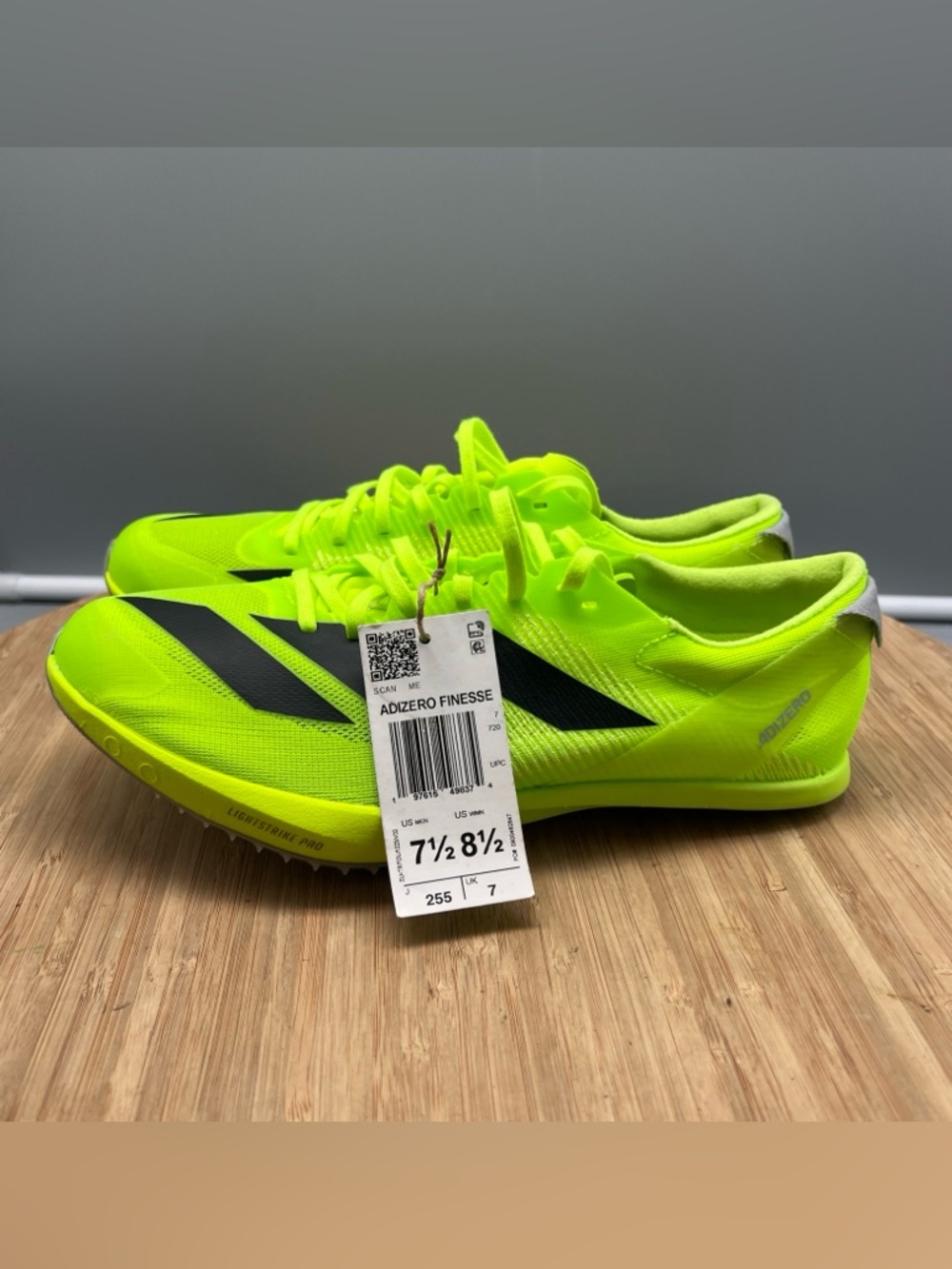 Adidas Adizero Finesse Track Spikes Lucid Lemon IG2018 Men’s 7.5 New